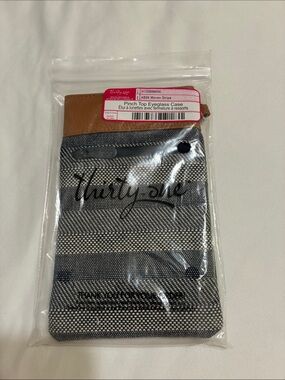 Pinch Top Eyeglasses Case Women Stripe by thirty one